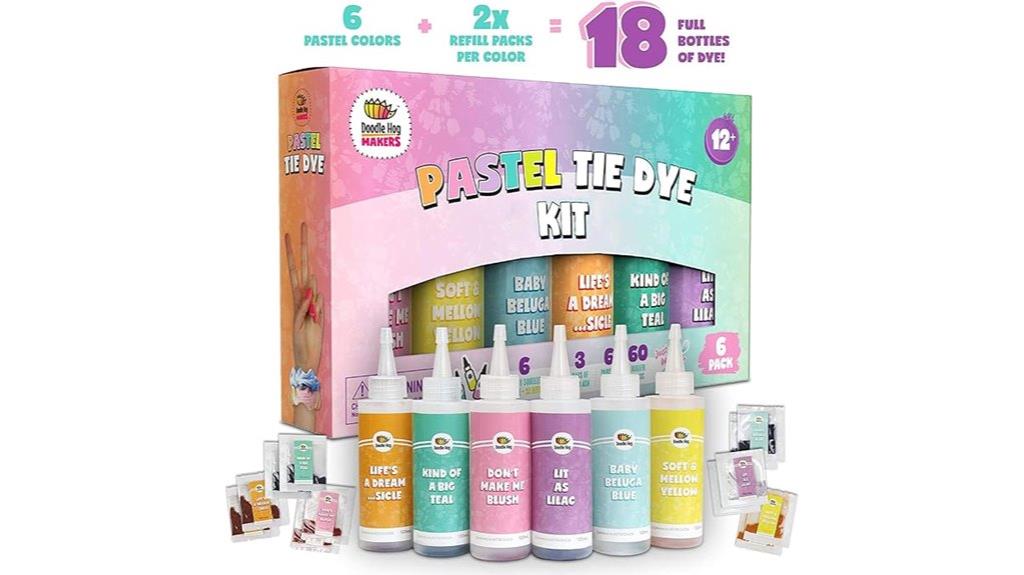 pastel tie dye group kit
