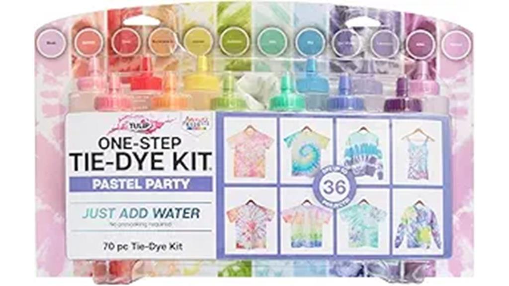 pastel tie dye party kit