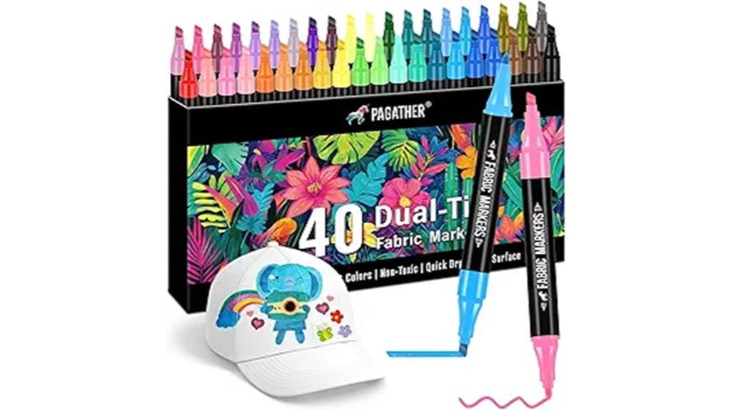 permanent fabric marker set