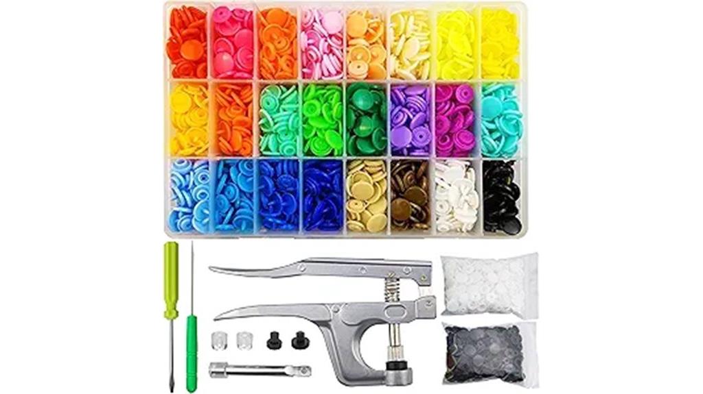 plastic snap button set
