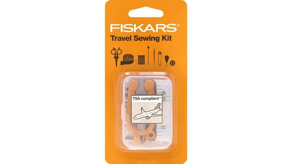 portable sewing kit with case