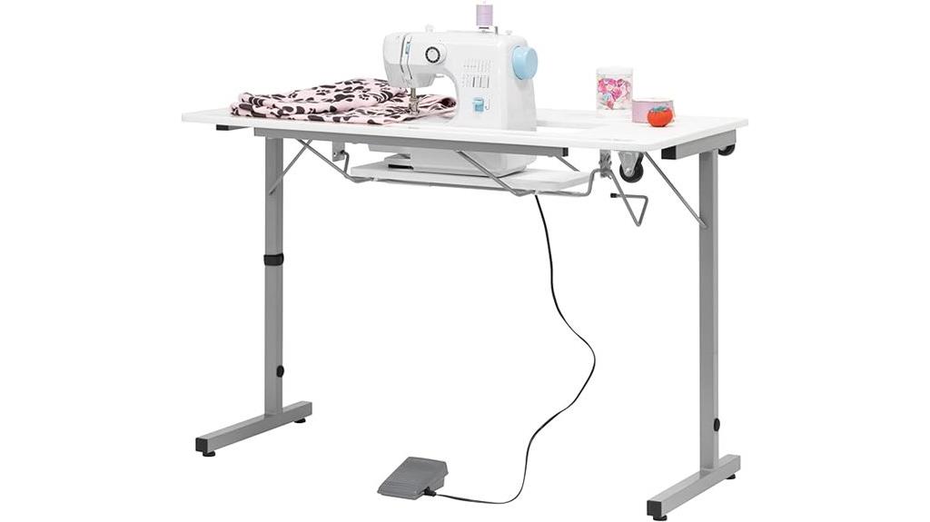 portable silver folding table