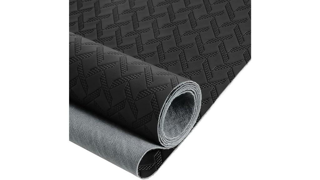 pre cut black vinyl fabric