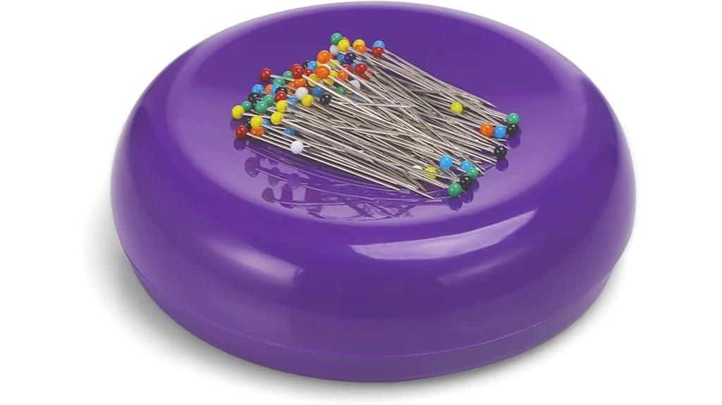 purple magnetic sewing pin cushion