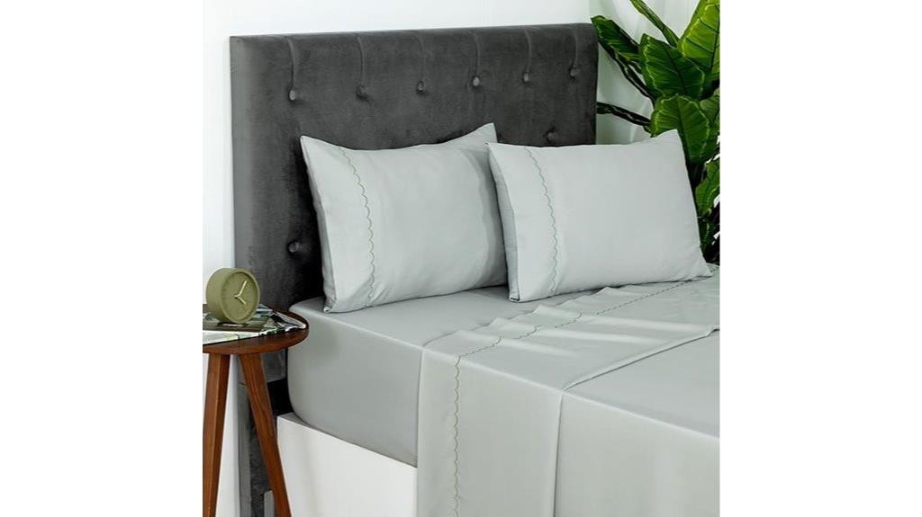 queen gray violet sheets