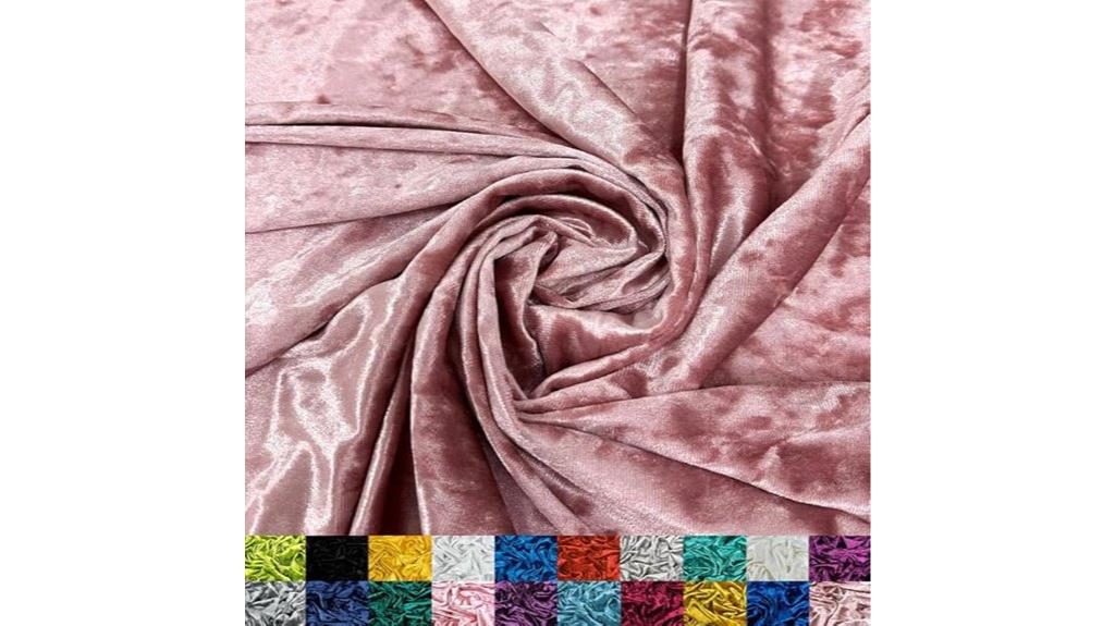 rose gold crushed velvet