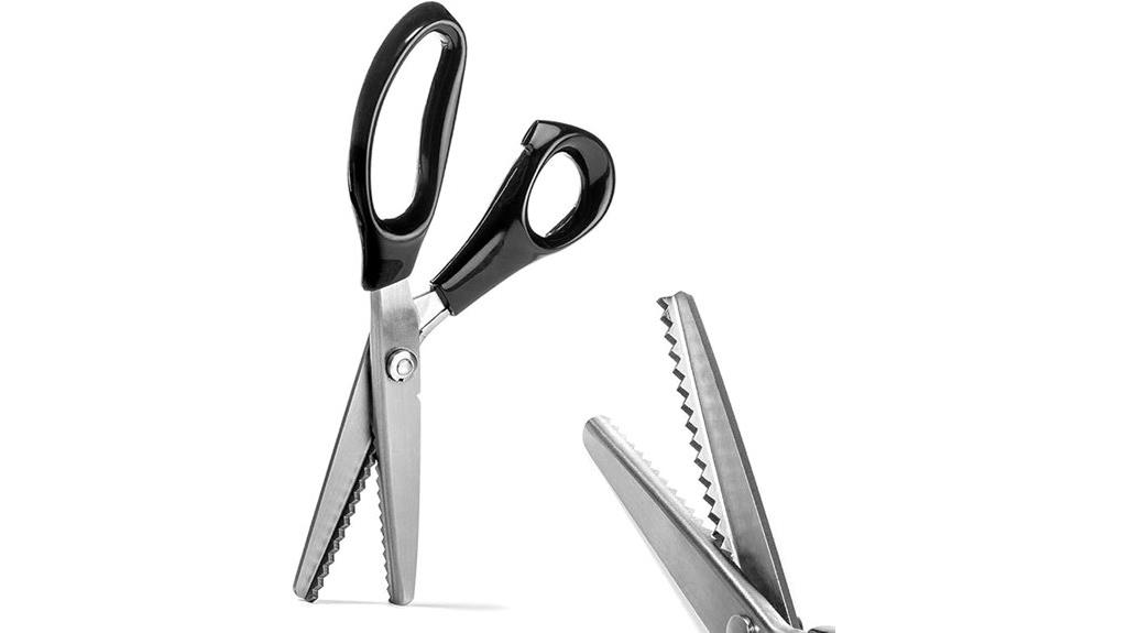 serrated scalloped stainless scissors