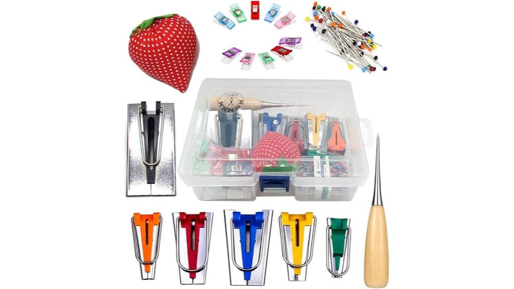 set of 19 bias tape makers