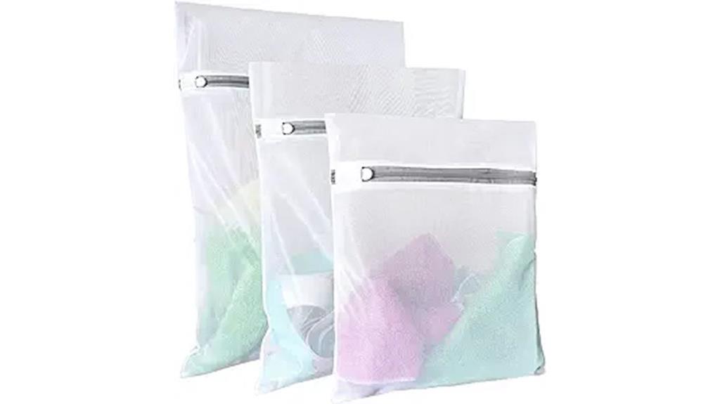 set of three mesh bags