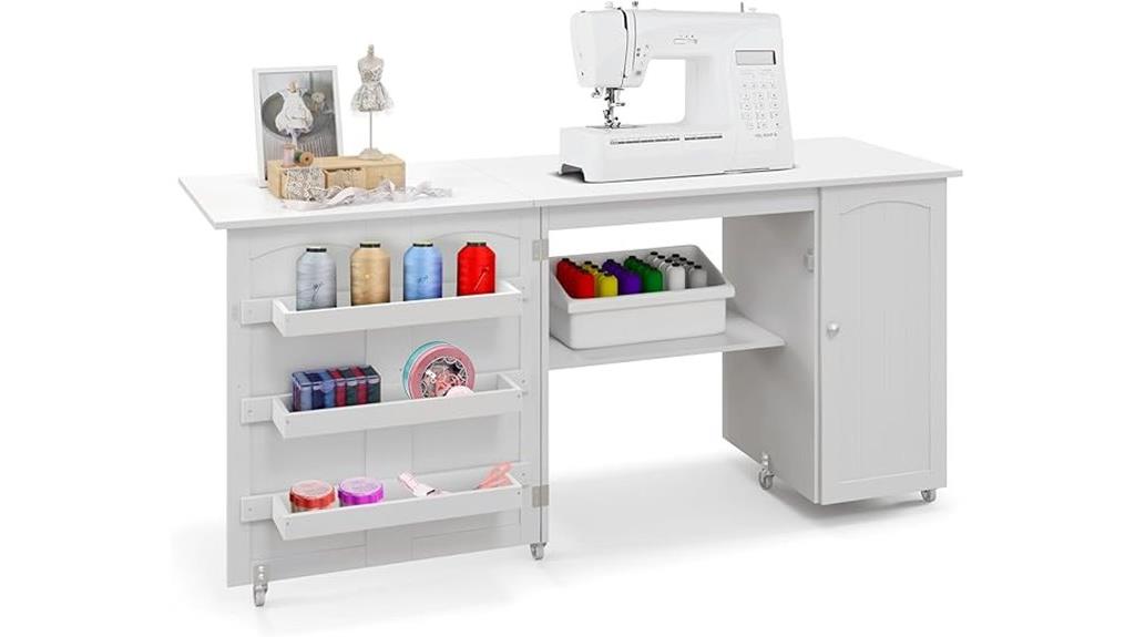 sewing machine with storage