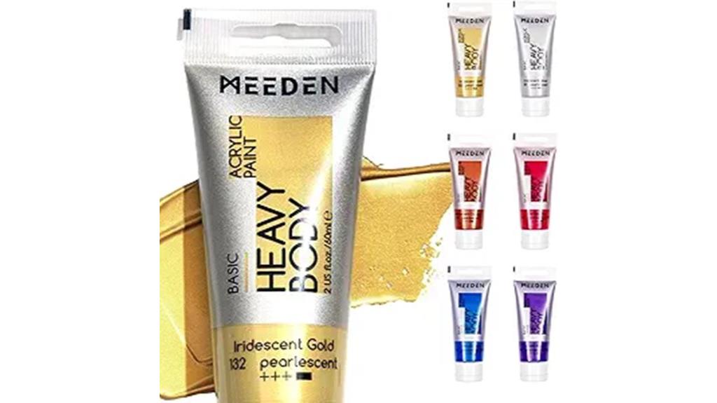six color metallic acrylic set