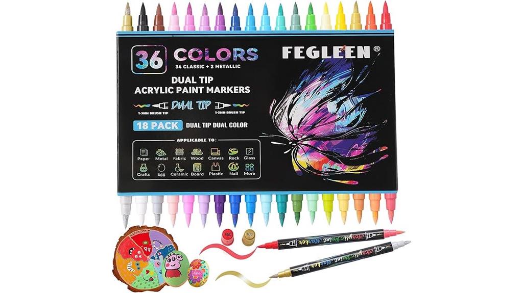 sixteen color dual markers