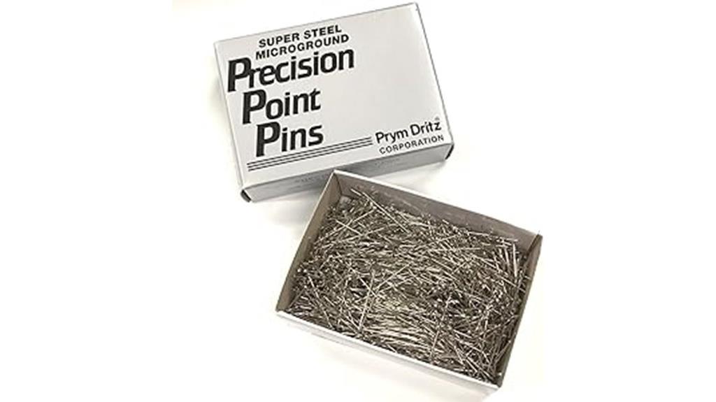 steel dressmaker pins box