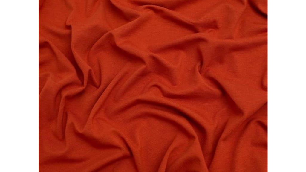 terracotta organic jersey fabric