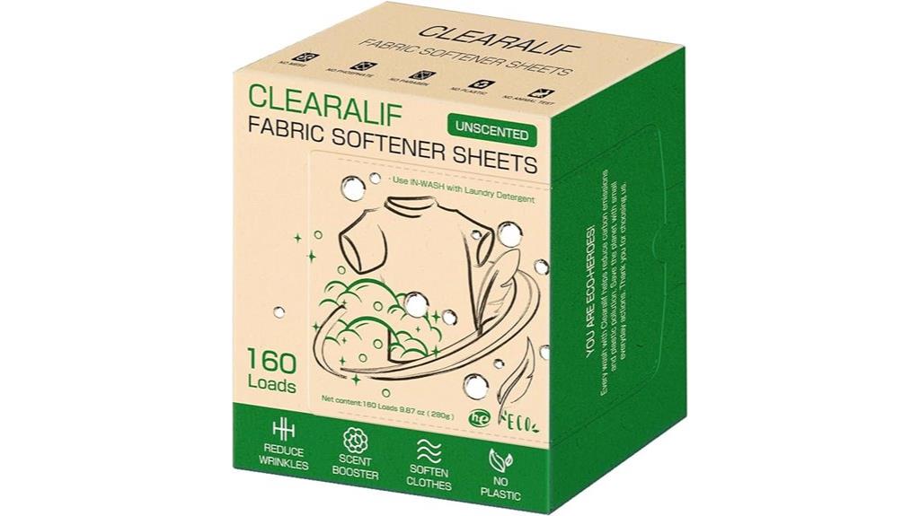 unscented laundry softener sheets