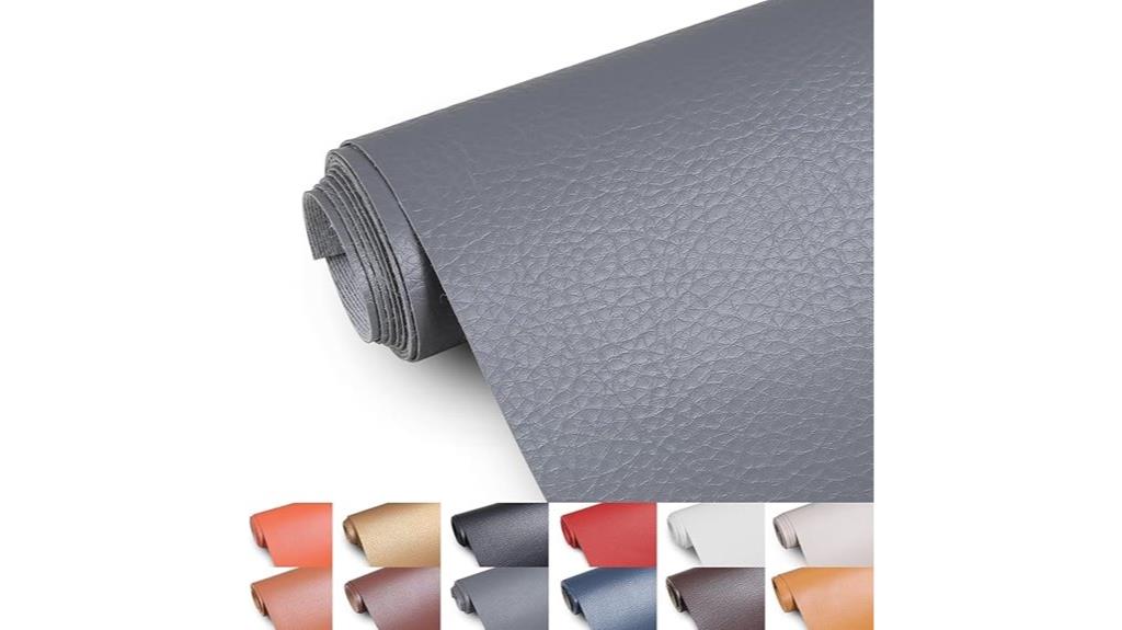 waterproof gray faux leather