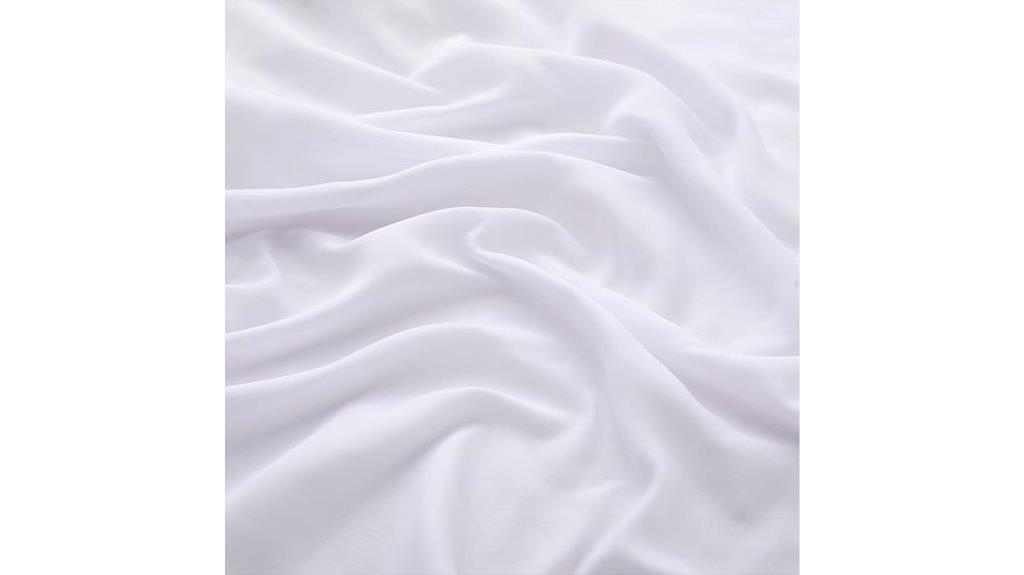 white chiffon fabric yard