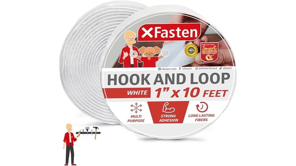 white hook and loop roll