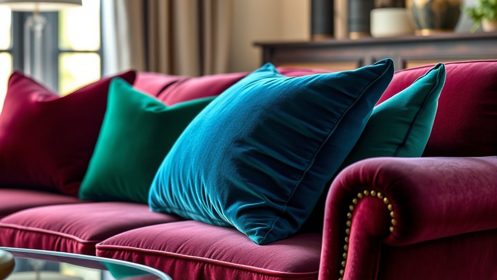 luxurious textured color contrast