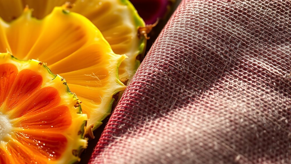 pineapple leaves create sustainable fabrics