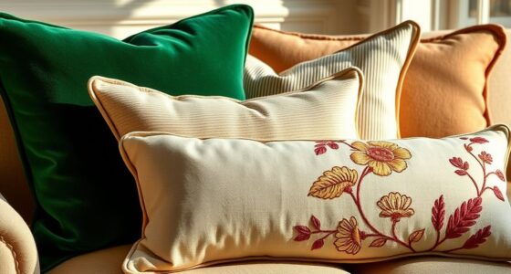 textural patterned pillow decor