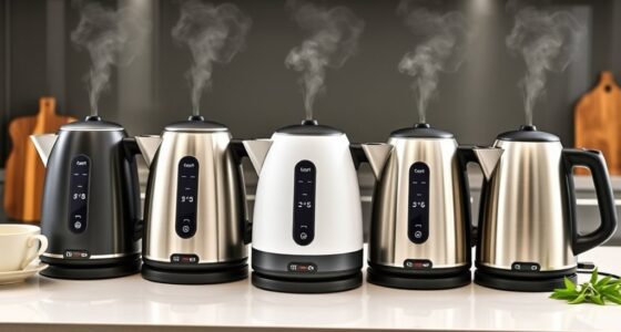 top temperature controlled electric kettles