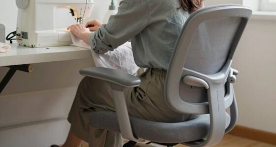comfortable posture for sewing
