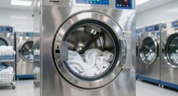 industrial laundry machine features