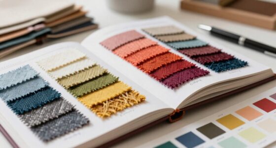 organized fabric sample collection