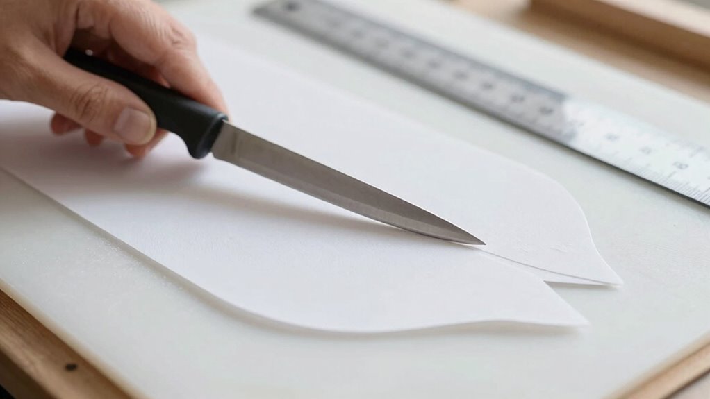 precision cutting for templates