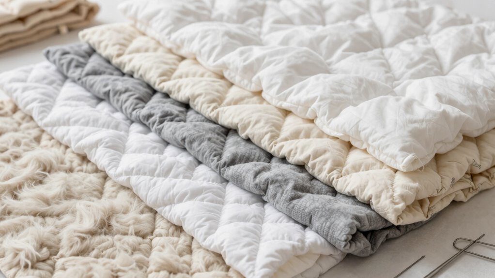 types of quilt batting