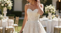 Taylor Swift Wears Strapless Markarian Gown to Wedding With Travis Kelce
