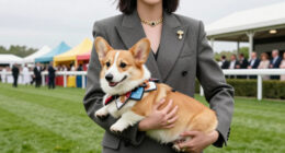 Corgi High Fashion And At The Races: In Pictures
