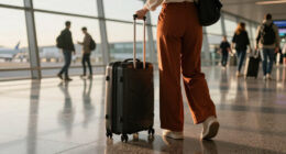 Hold The Black Pants—This Is The Airport-Pant-Color Trend You're About To See Everyone Wear Instead