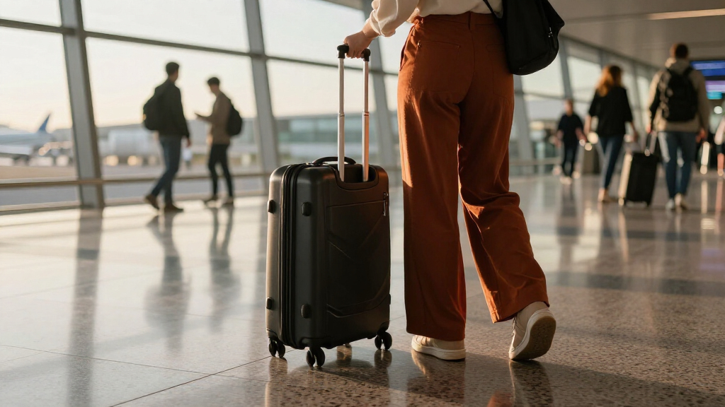 Hold The Black Pants—This Is The Airport-Pant-Color Trend You're About To See Everyone Wear Instead