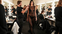 Kendall Jenner Leads The Annual L’Oréal Paris Runway Show In A Sheer Black Maxi Dress