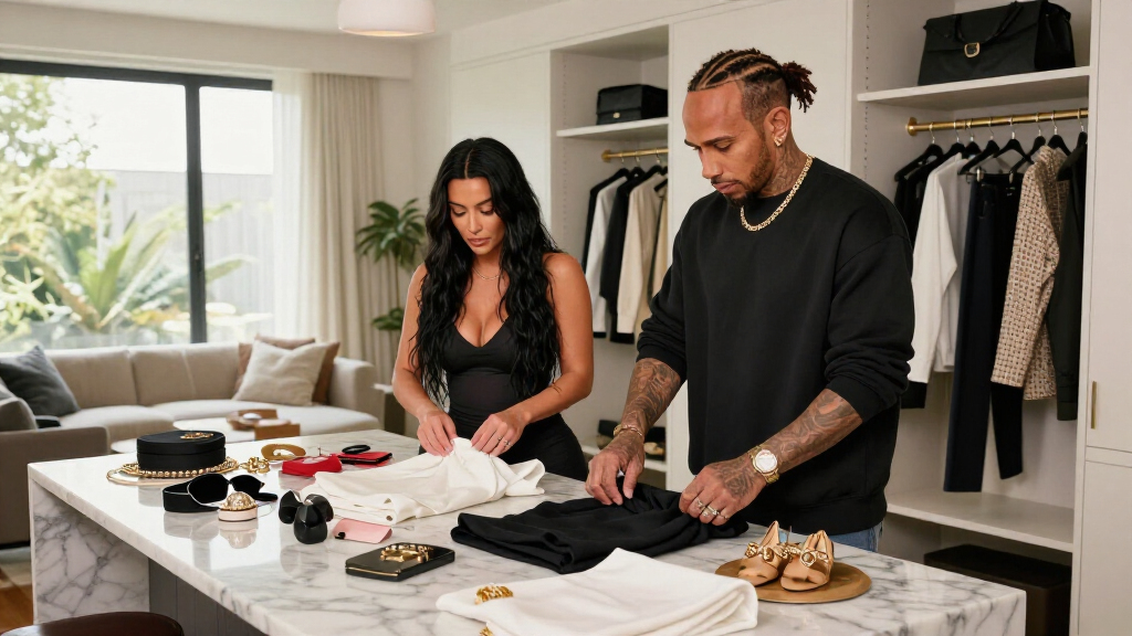 Kim Kardashian And Lewis Hamilton Have Found Their Loved-up Couple Style Rhythm