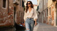 Off-Duty Celebrities In Venice Are Wearing This Specific New-Season Jeans Trend