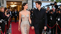 Florence Pugh Wears Shimmering Beaded Wiederhoeft To Go Red-Carpet Official With Boyfriend Finn Cole