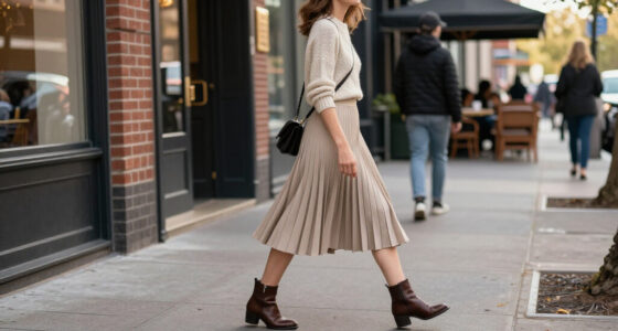Knee-Length Skirts Have Come Roaring Back Into Fashion